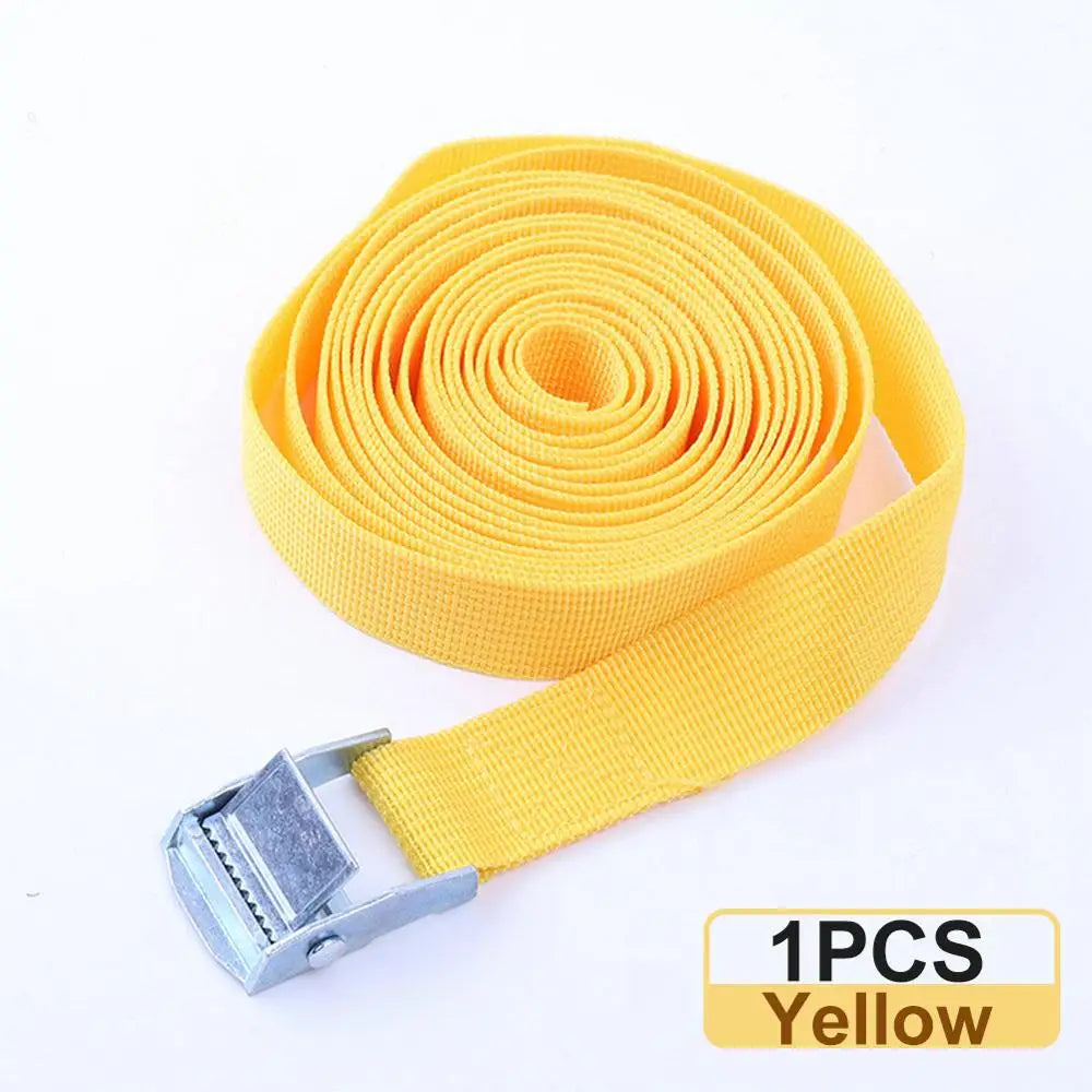 2M Buckle Tie-Down Belt cargo straps for Car motorcycle bike With Metal Buckle Tow Rope Strong Ratchet Belt for Luggage Bag