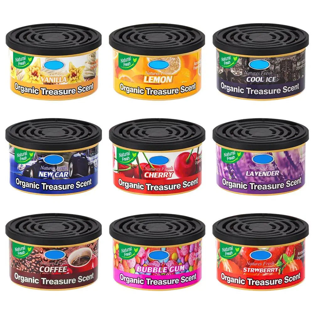 Car Flavoring Perfume Canned Car Air Fresheners Long-Lasting Auto Aromatherapy Wood Blocks Coffee Flavor Auto Deodorant Supplies