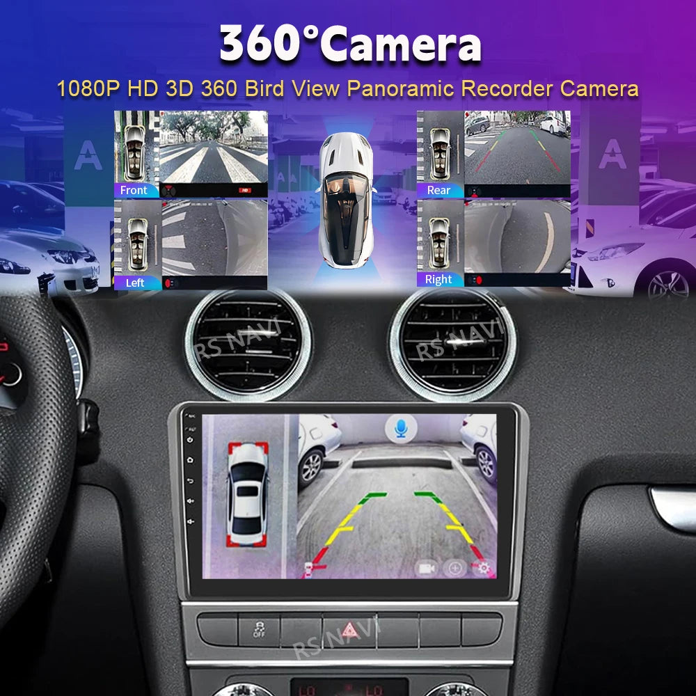 Android 16 Carplay Auto GPS Navigation Radio Multimedia Player For Audi A3 8P 2003 - 2013 2din Head Unit video Stereo Car Radio
