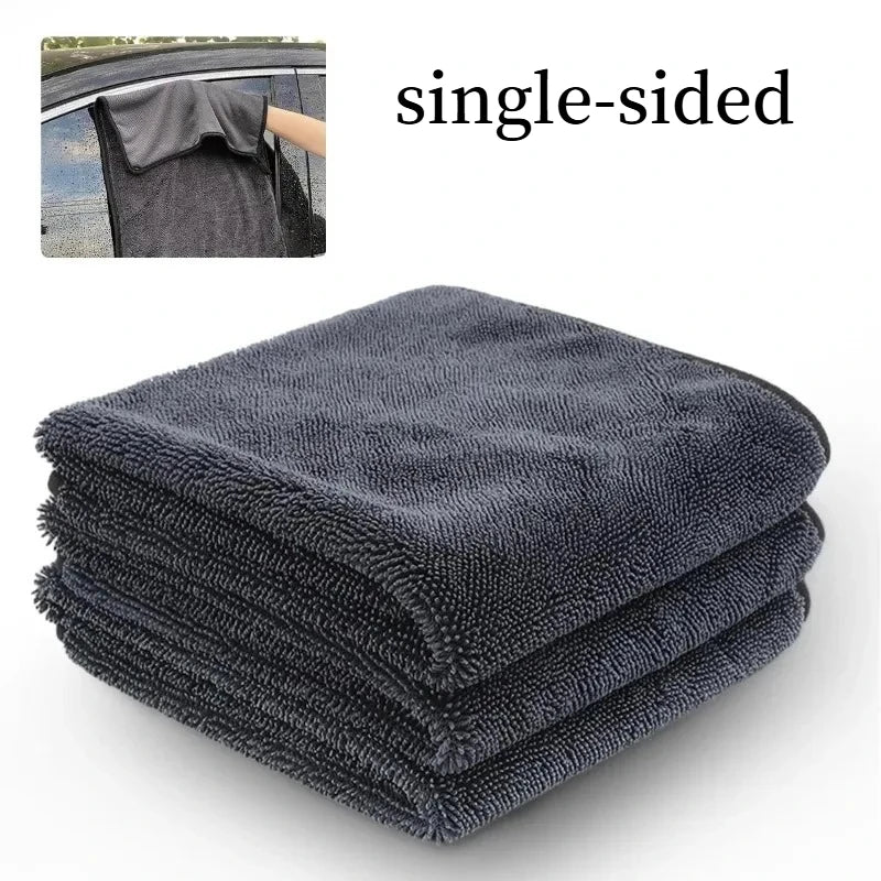 40x60CM/60x90CM Microfiber TowelsUltra-Thick Car Washing Towel Auto Extra Soft Rag Car Care Cleaning Drying Cloth New 2025