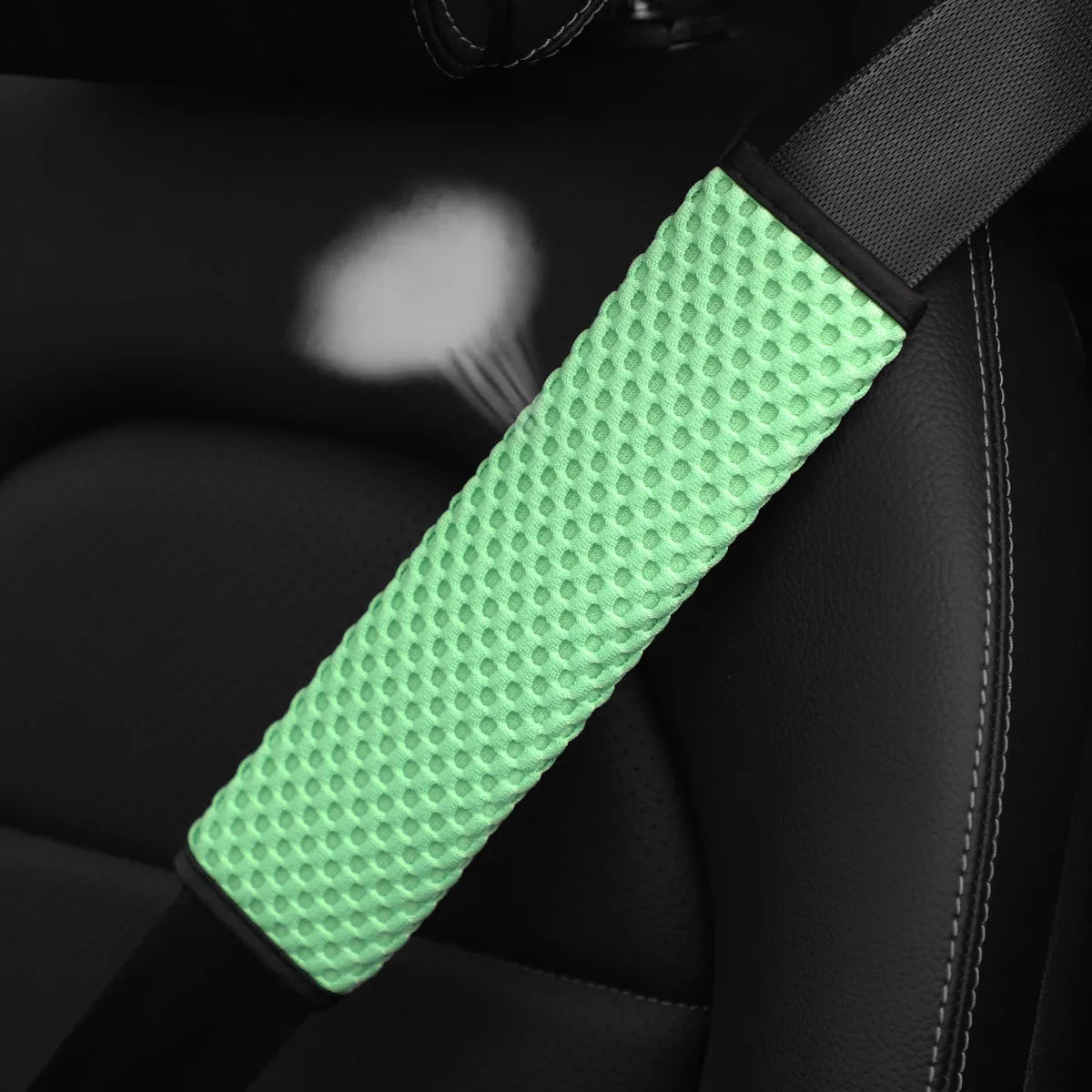 Massage Breathable Mesh Car Shoulder Guard Cover Interior Safety Belt Decorative Accessory
