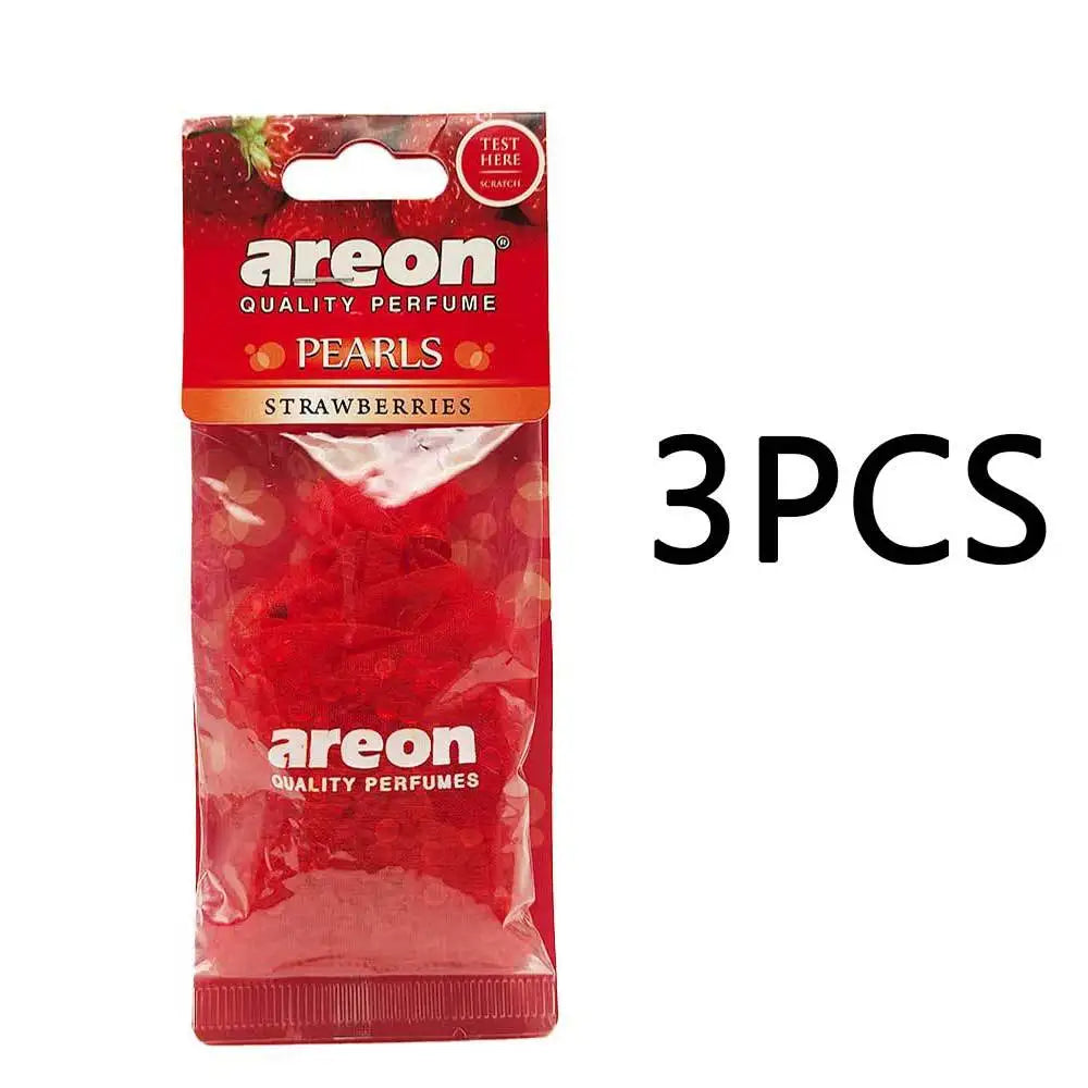 3PCS Car Air Freshener Pearls Hanging Decor, Quality Apple Cinnamon Perfume for Home Office Closet