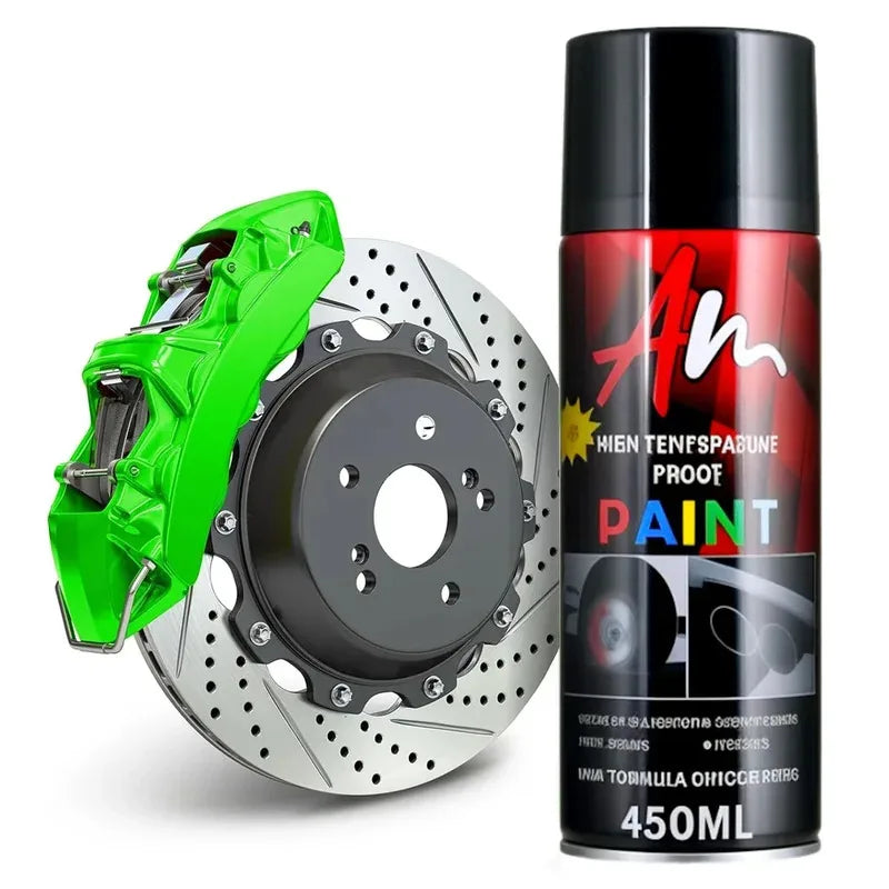 High Temp Resistance DIY Brake Caliper Paint 2K Aerosol Spray Can Glossy Glamour Finish Black Yellow Blue Red Green Silver gold