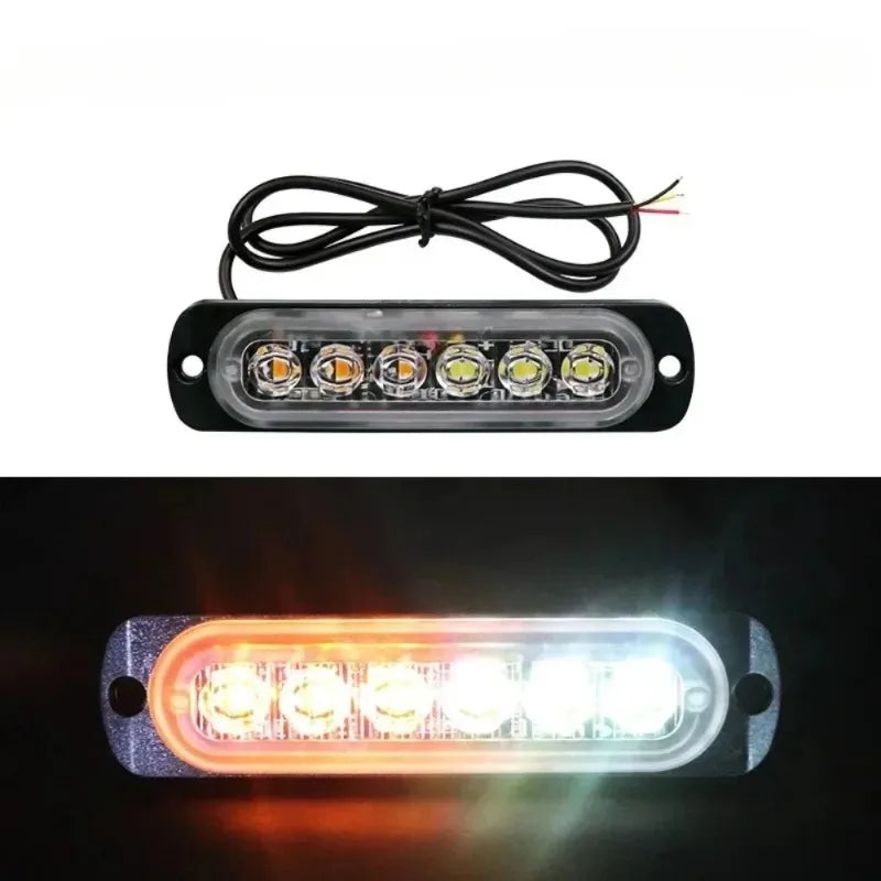 1/2PCS Strobe Light 12V/24V 6LED Truck Trailer Lights Stroboscopes LED Car Light Emergency Warning Hazard Flash Light