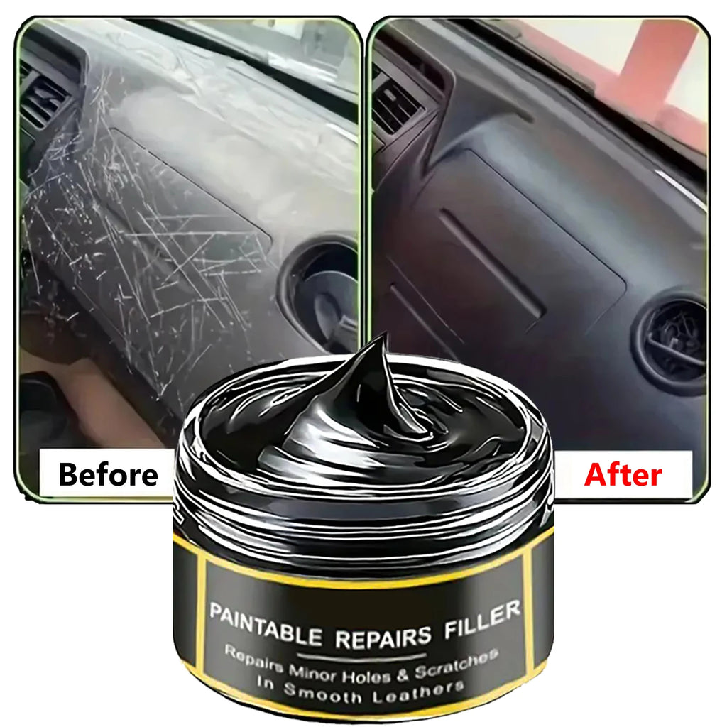 2026 Reparador de Arañazos para Cuero y Plástico de Coche, Pasta Restauradora para Asientos,