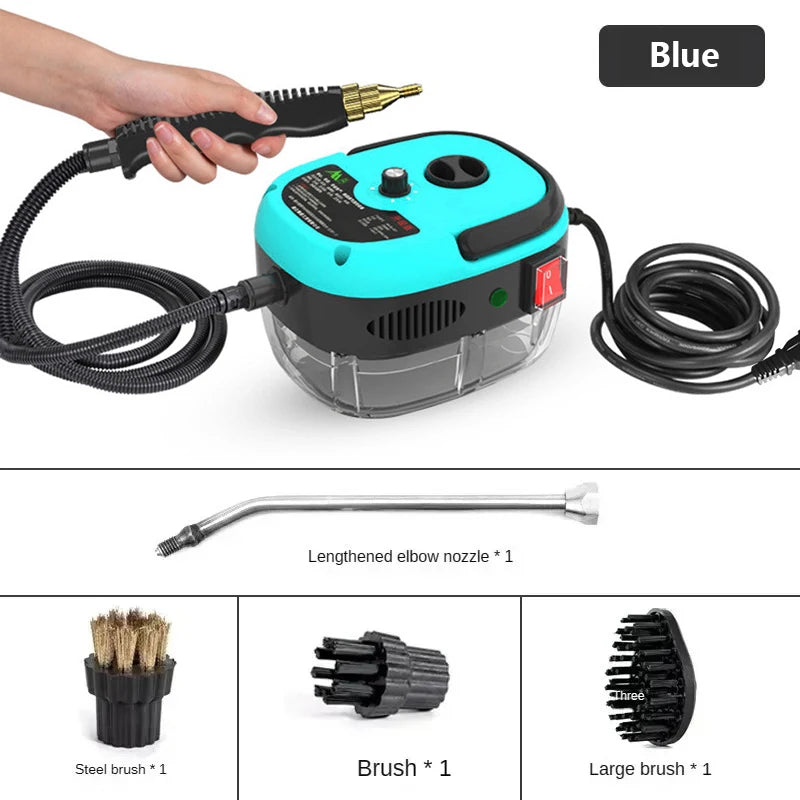 2500W High Temperature and Pressure Handheld Steam Cleaners Air Conditioner Kitchen Hood Car Steam Clean Machine Floor Cleaning