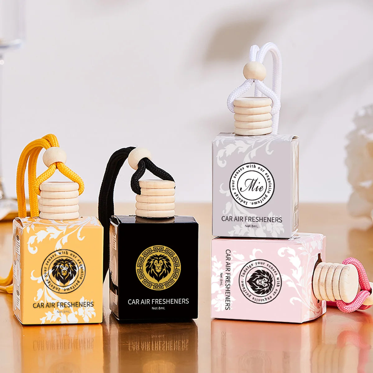 4pcs Lion car perfume,long-acting car air freshener-car fragrance used for car interior accessories,charming and fresh fragrance