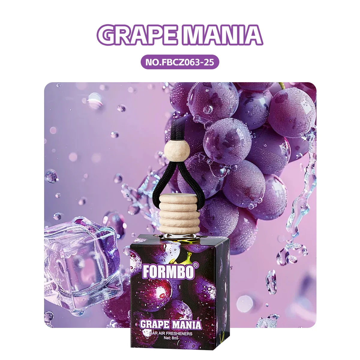 Sweet fruit car perfume, lasting light fragrance and odor removing car fragrance, fresh fruit fragrance, car fragrance pendant