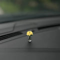 Dainty roses car center console window ornament mini cure car accessories ladies car personality beautiful interior ornaments
