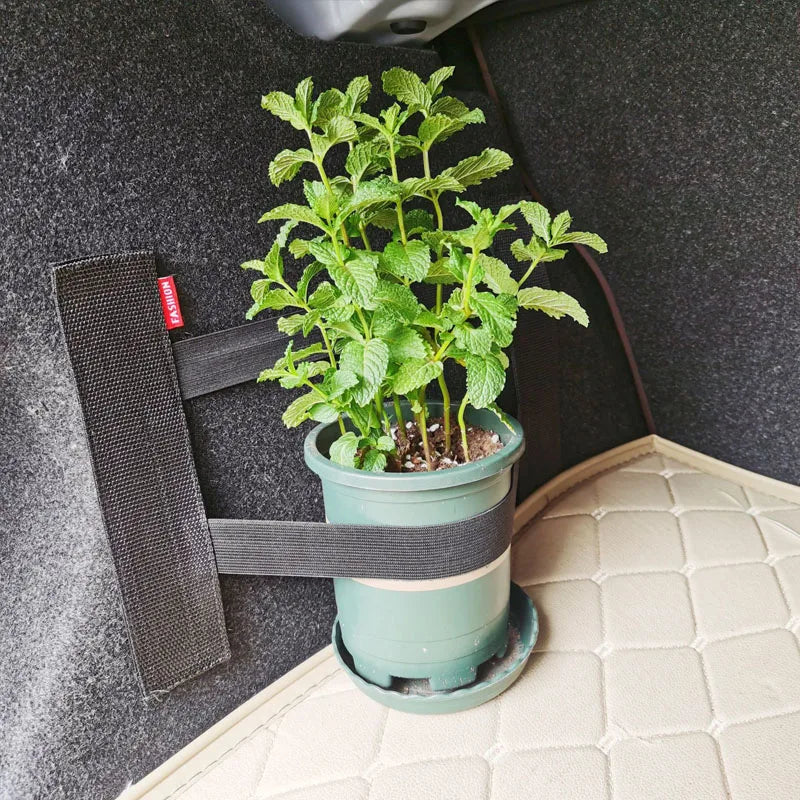 Car Back Rear Trunk Elastic Mesh Storage Bag Car Interior Organizer Extinguisher Storage Net Seat Back Fixing Bag Car Accessory