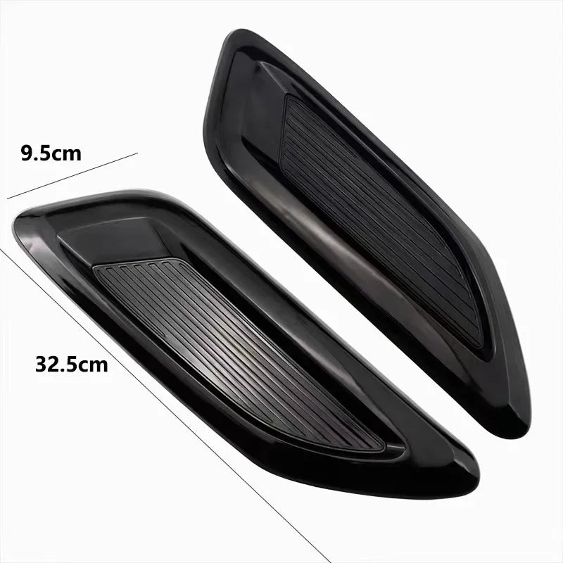 Air Outlet Cover Decoration Trim Universal Plastic Car Hood Scoop Fake Air Flow Intake Vent Covers Auto Exterior Accessories