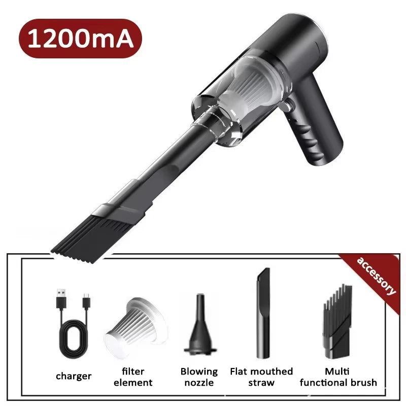 990000Pa Wireless Car Vacuum Cleaner High-power Brushless Motor Auto Suction Blow Integrated Vacuum Cleaner Car Home Dual-Use