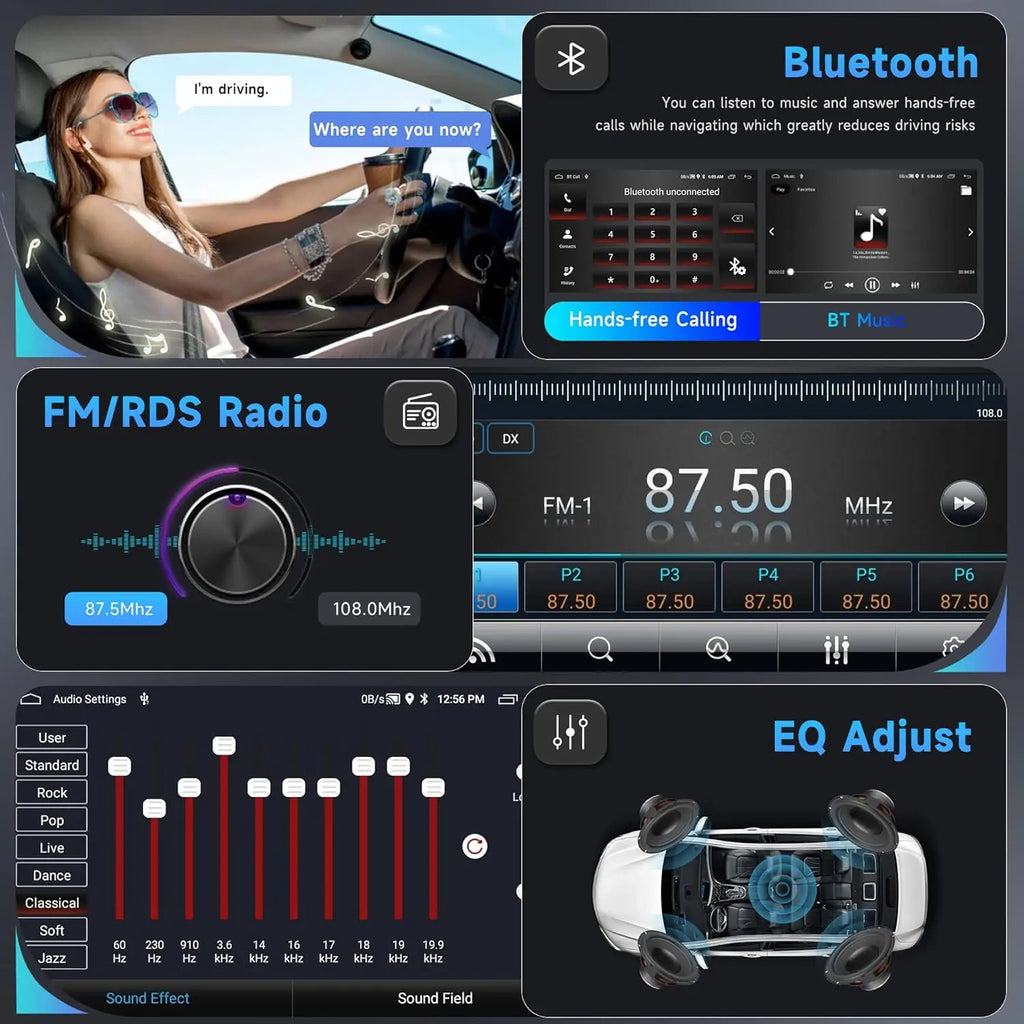2DIN Android Car Radio for VW Passat Golf MK5 MK6 Jetta Polo Touran Wireless Carplay Android Auto 7'' Multimedia Player Camera