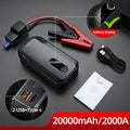 Baseus 20000mAh Car Jump Starter Power Bank 2000A 20000mAh Car Battery Charger Auto Emergency Booster Starting Device Jump Start