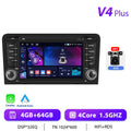 Podofo CarPlay Android Radio For Audi A3 8P 2003-2012 Car Intelligent System 2din GPS Stereo Multimedia Player RDS FM Car Radio