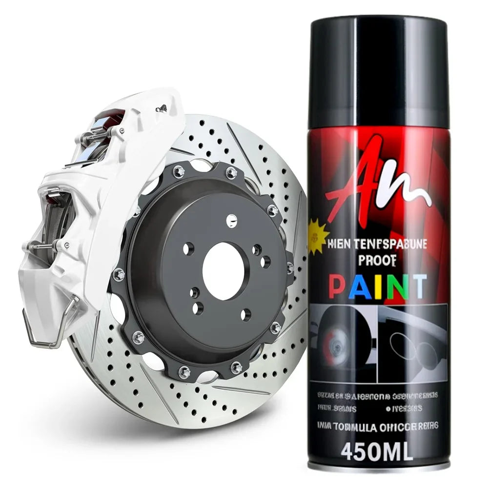 High Temp Resistance DIY Brake Caliper Paint 2K Aerosol Spray Can Glossy Glamour Finish Black Yellow Blue Red Green Silver gold