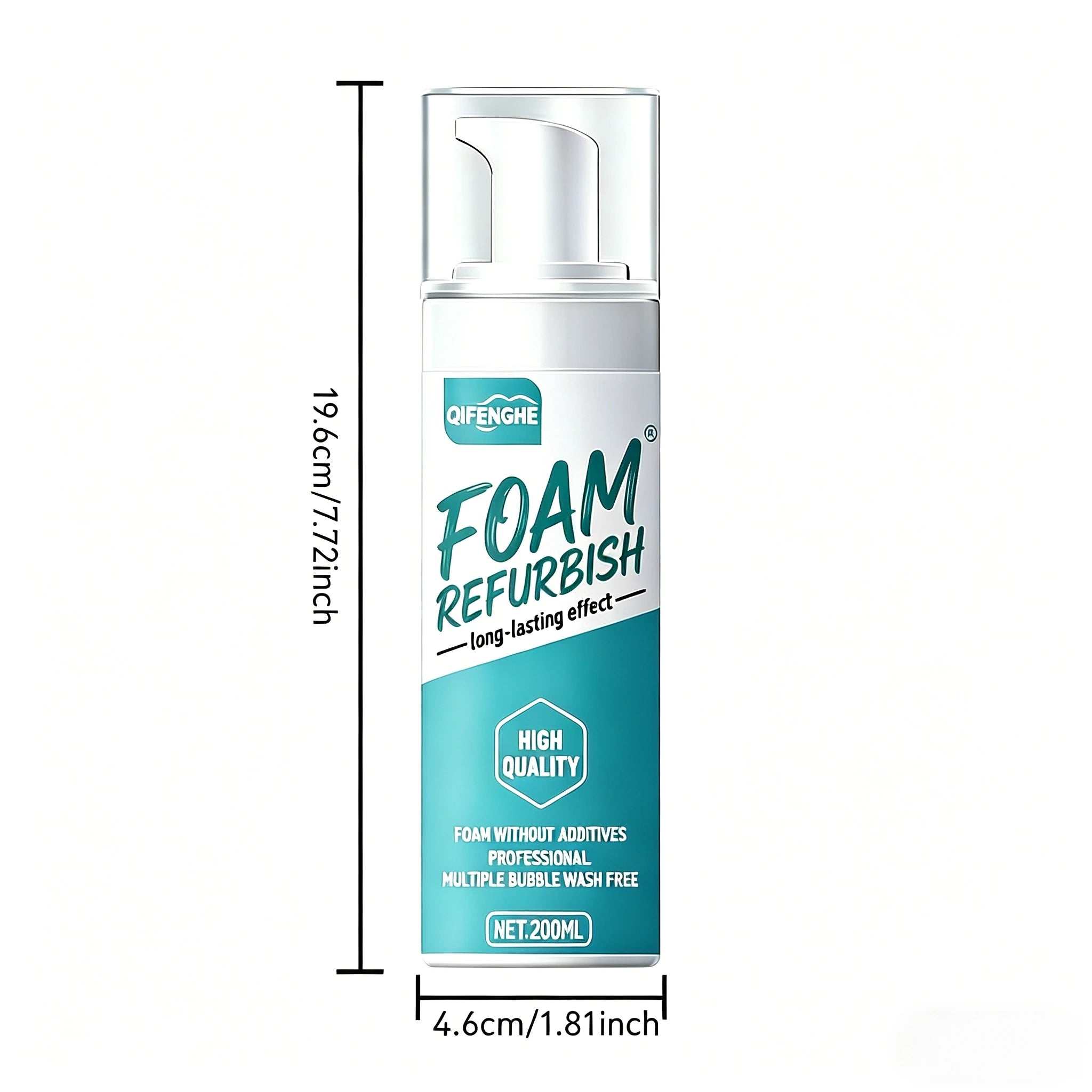 Automotive Foam Refurbish Cleaner, Deep Clean for Car Interior Fabric, Leather & Plastic