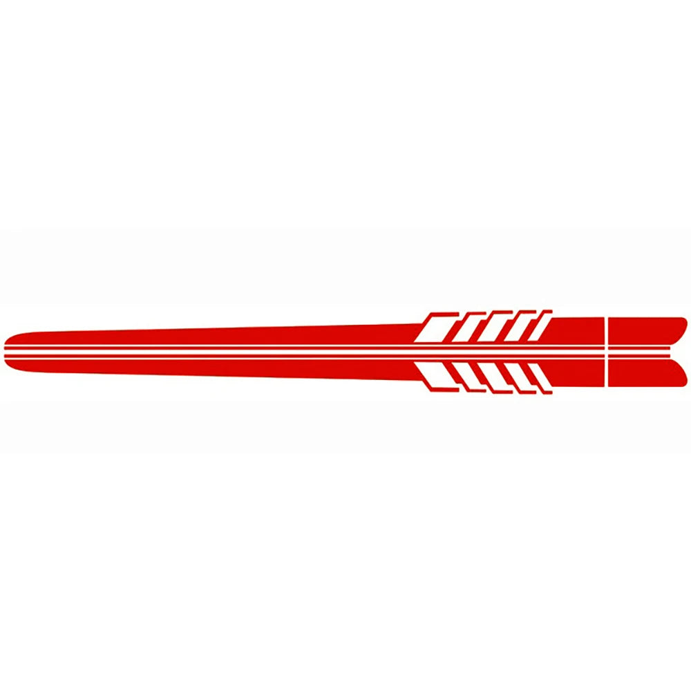 Car Side Body Decals Racing Stripes Vehicle Universal Race Stripes Door Side Skirt Stickers Exterior Decorations for Accessories