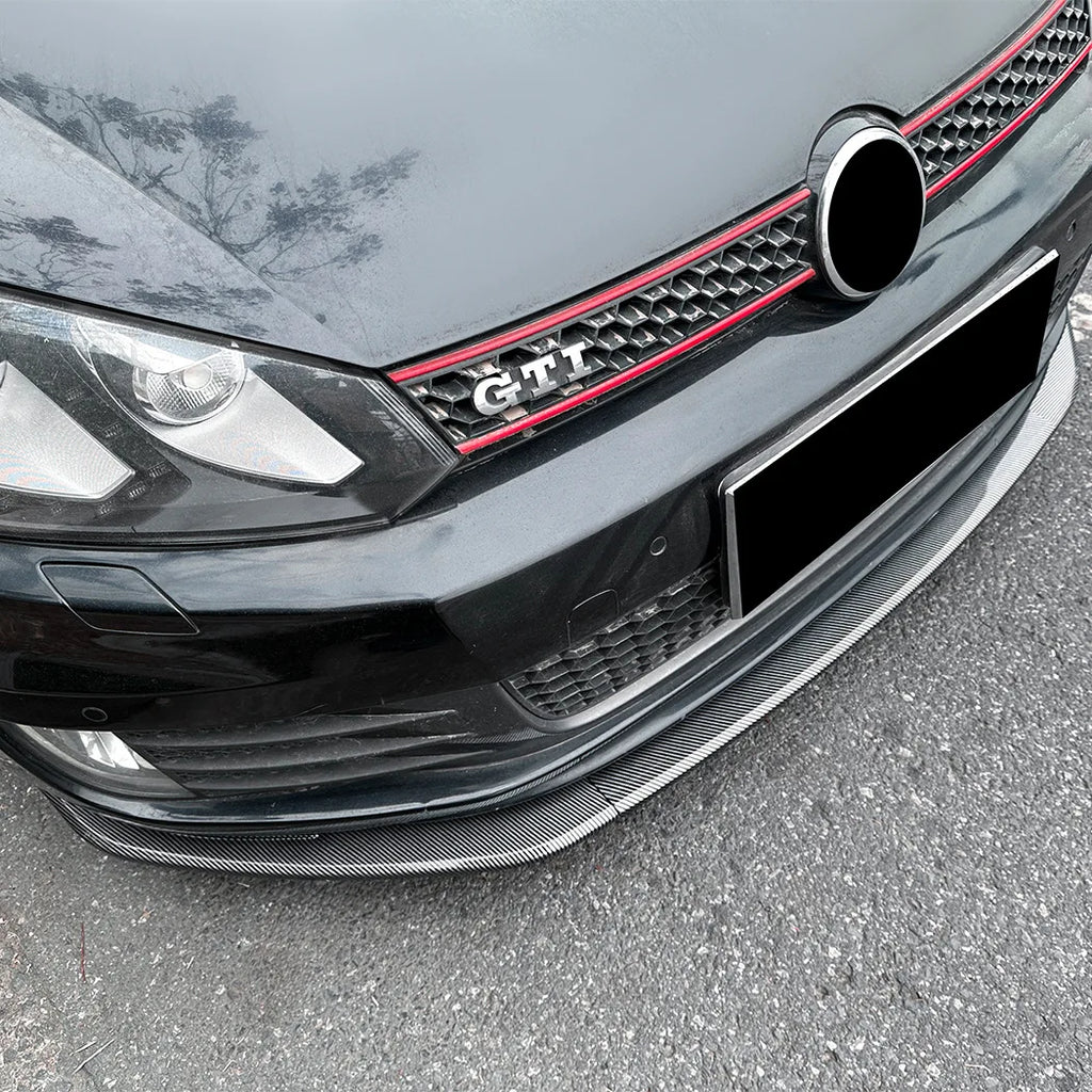 Car Front Bumper Lower Spoiler Lip Splitter For VW Golf 6 MK6 GTI 2008-2012 Front Bumper Spoiler Guard Protector
