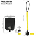 Anti Theft Car Steering Wheel Lock Braided Steel Cable Seatbelt Locks Heavy Duty Anti Pick Cylinder Security with 2 Keys