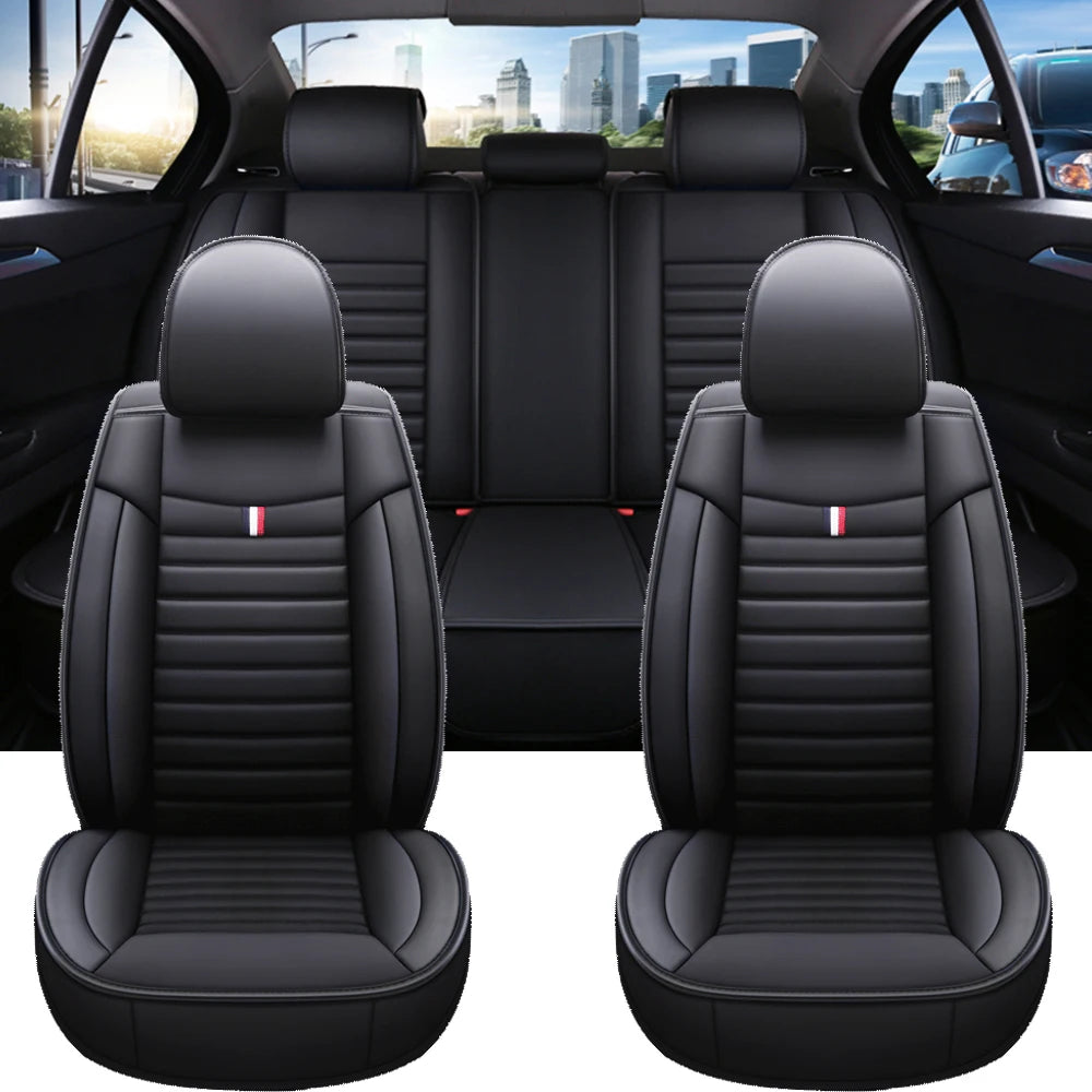 Full Coverage Universal Style Pu Leather Car Seat Covers for VW Passat B6 B7 B8 Seat Arona LEON Skoda Superb 3 2 Car Accessories