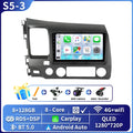 Android 16 Car stereo radio For Honda Civic 8th 8gen 2005 2006 2007 2008 2009 2010-2012 multimedia wireless carplay android auto