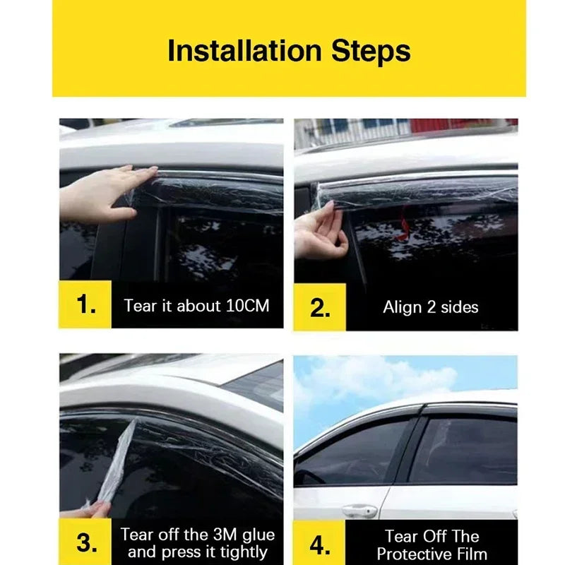 For BYD Song Plus DM-i Seal U Sealion 6 2023 2024 2025 Car Window Visors Wind Sun Rain Visor Deflector Shade Awnings Accessories