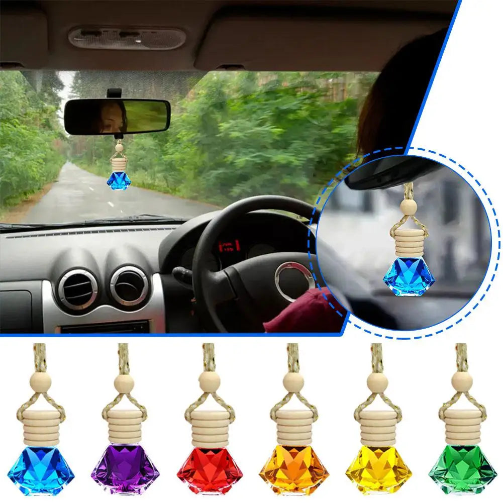 2026 Perfume Bottle Car Hanging Perfume Long-Term Car Air Freshener Perfume Diffuser Automotive Decoration Keep Charming & Fresh