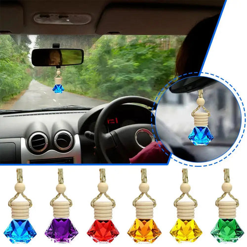 2026 Perfume Bottle Car Hanging Perfume Long-Term Car Air Freshener Perfume Diffuser Automotive Decoration Keep Charming & Fresh