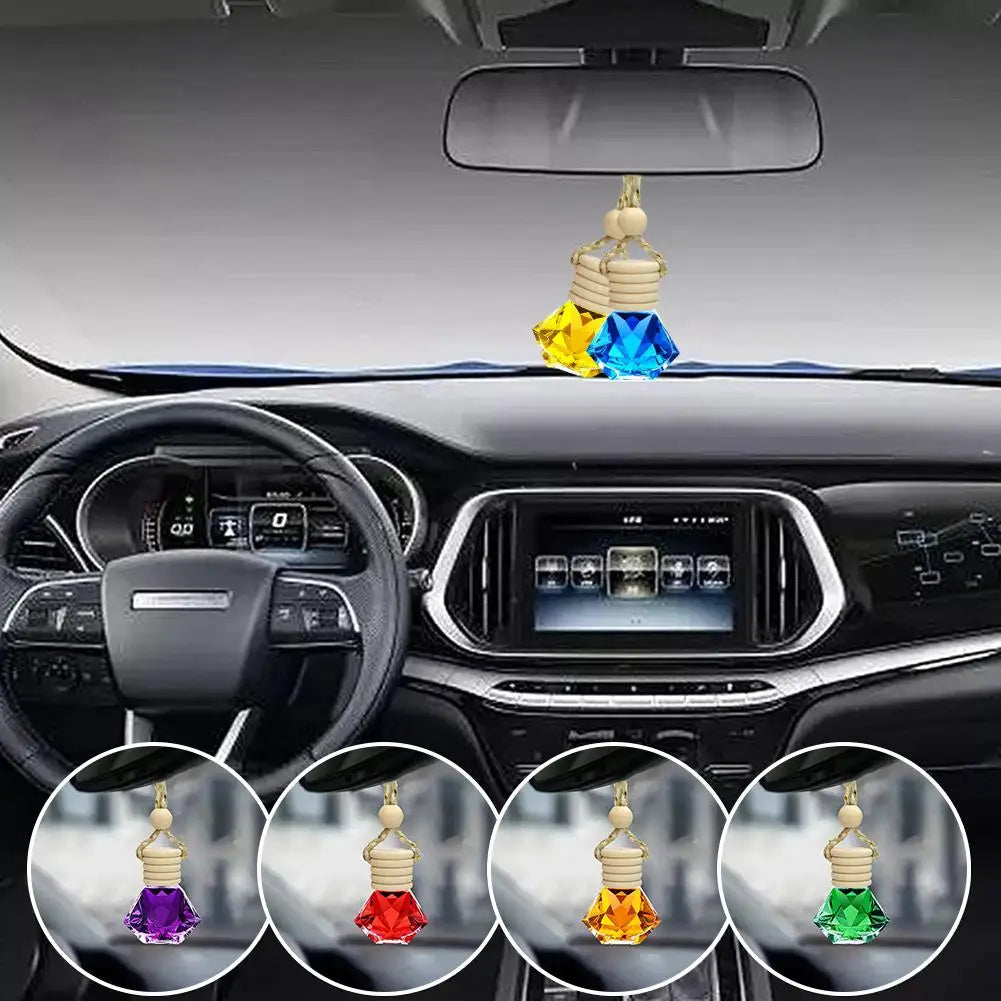 2026 Perfume Bottle Car Hanging Perfume Long-Term Car Air Freshener Perfume Diffuser Automotive Decoration Keep Charming & Fresh
