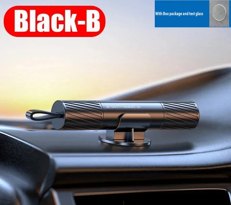 New 2 In 1 Car Safety Hammer Emergency Glass Breaker Cut The Seat Belt High Hardness Tungsten Steel Rescue Tool Auto Accessories