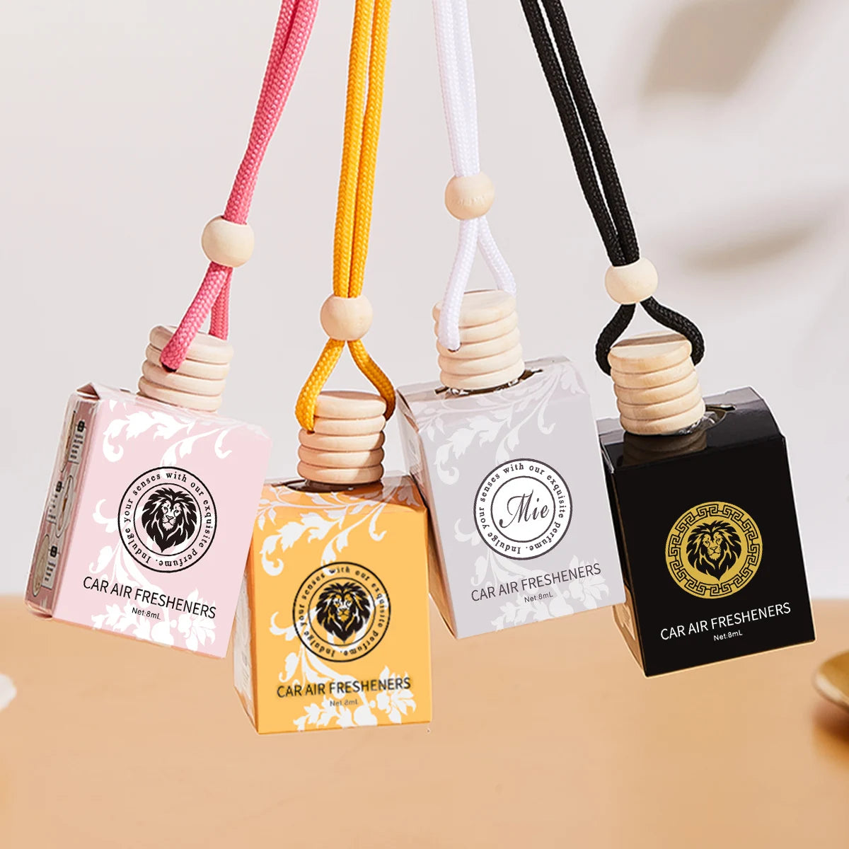 4pcs Lion car perfume,long-acting car air freshener-car fragrance used for car interior accessories,charming and fresh fragrance