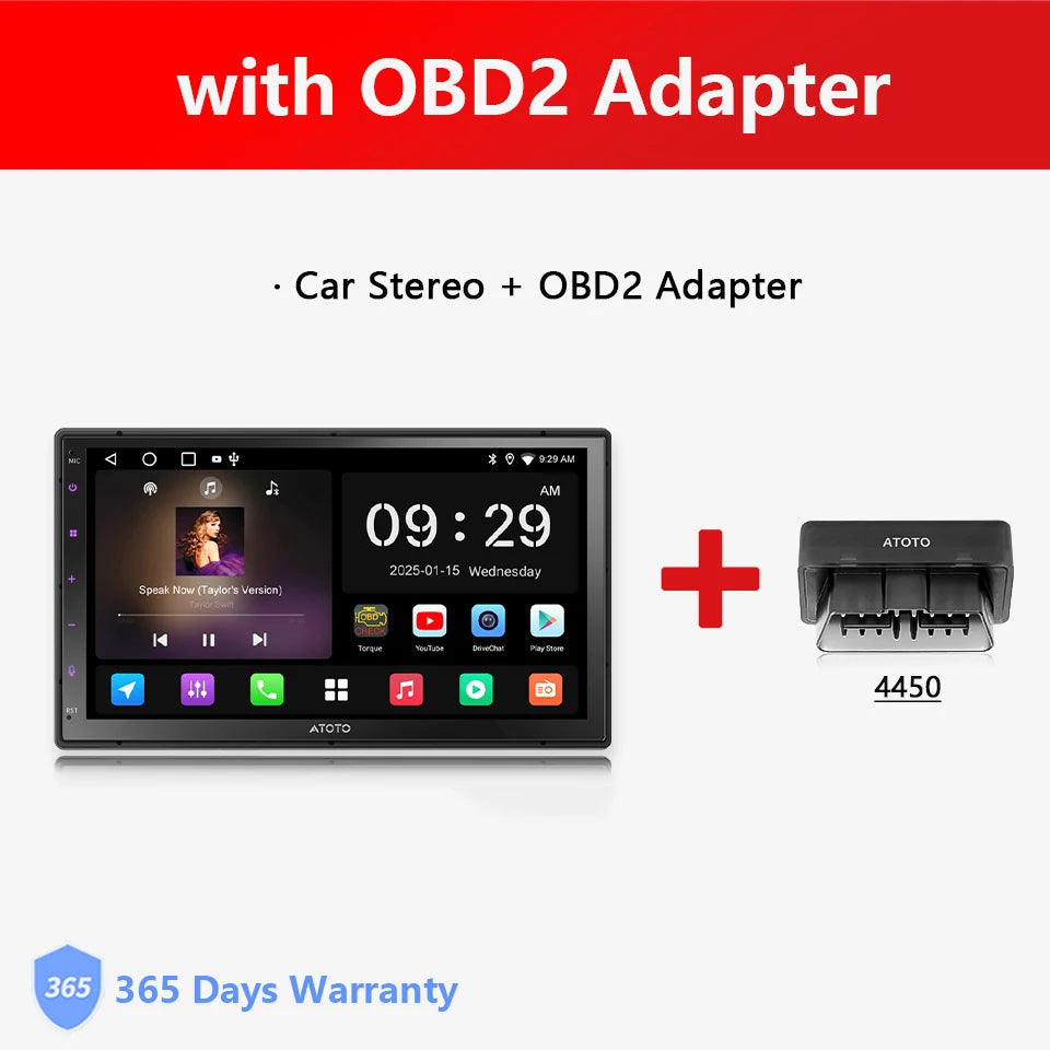 ATOTO 7 inch 2Din Android Car Multimedia Player Carplay Screen Android Auto Bluetooth Radio Double 2 Din Car Stereo A5L A5 Lite