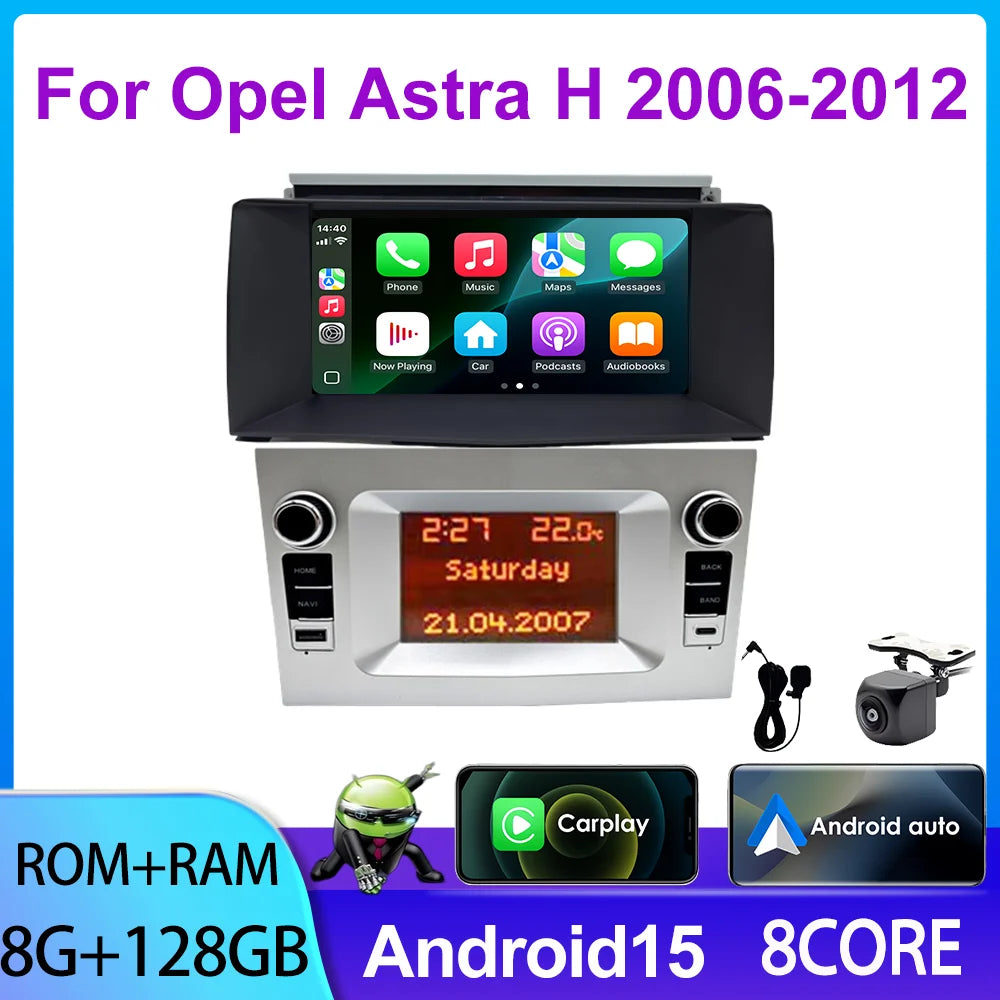 7inch Car GPS Navigation System for Opel Astra H 2006-2012 HeadUnit Radio with Wireless Carplay Multimedia CD DVD Autoradio