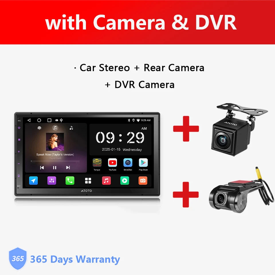 ATOTO 7 inch 2Din Android Car Multimedia Player Carplay Screen Android Auto Bluetooth Radio Double 2 Din Car Stereo A5L A5 Lite