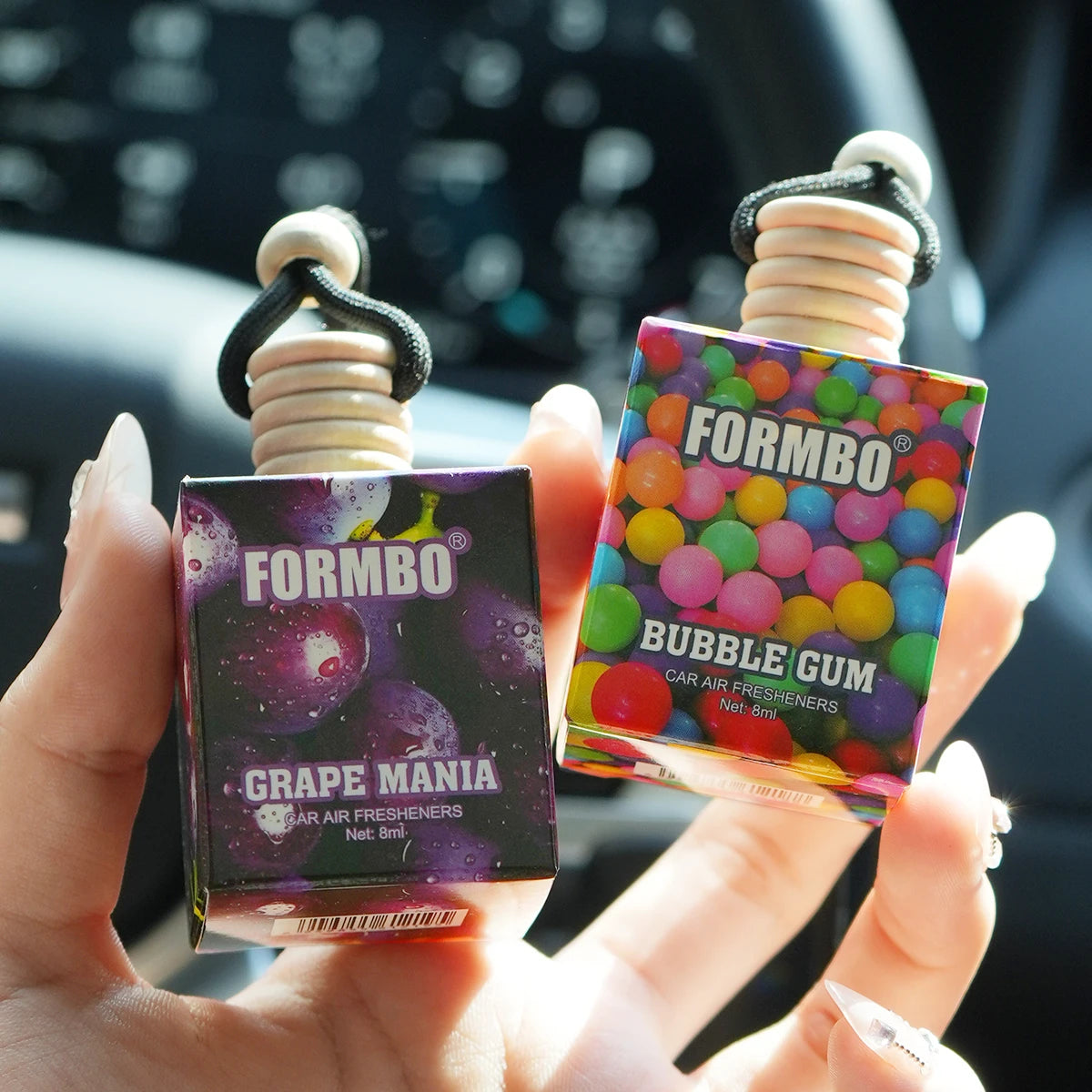 Sweet fruit car perfume, lasting light fragrance and odor removing car fragrance, fresh fruit fragrance, car fragrance pendant