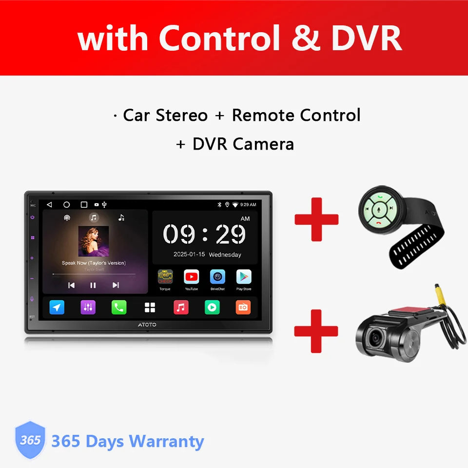 ATOTO 7 inch 2Din Android Car Multimedia Player Carplay Screen Android Auto Bluetooth Radio Double 2 Din Car Stereo A5L A5 Lite
