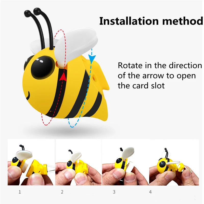 Cute Bee Aromatherapy Car Air Outlet Decoration Perfume Clip Air Freshener Purifier Diffuser Perfume Refill Auto Accessories