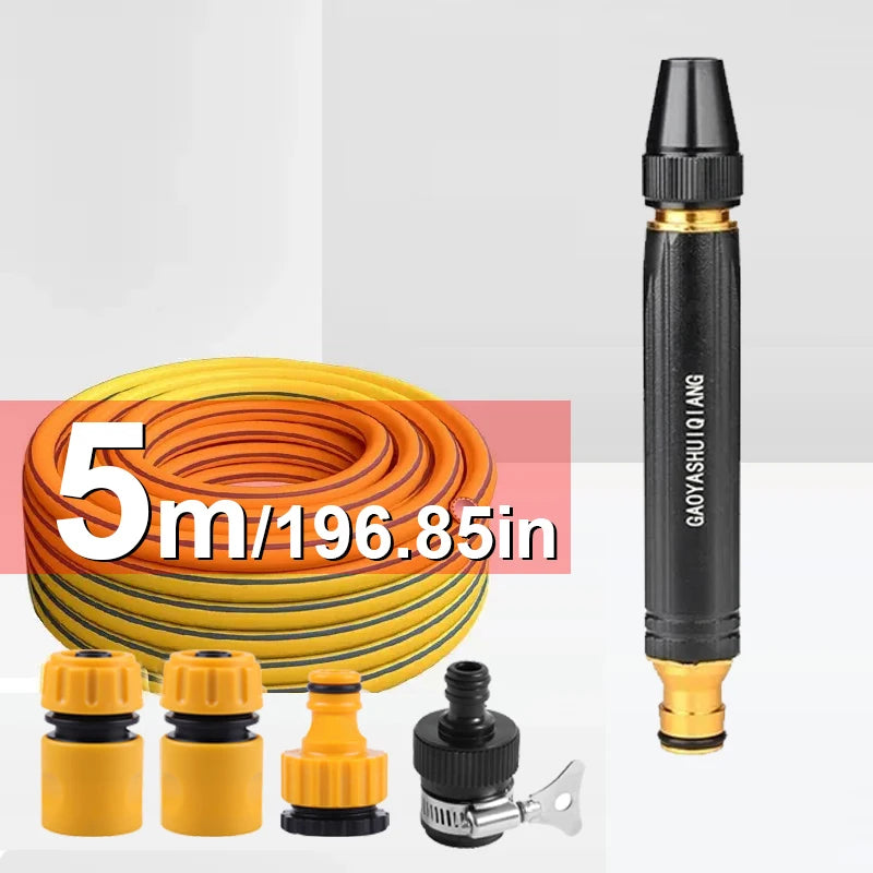 High-Pressure Water Gun Household Car Wash Water Black Car Wash Nozzle Diamond Water Watering Pipe Car Wash Gun