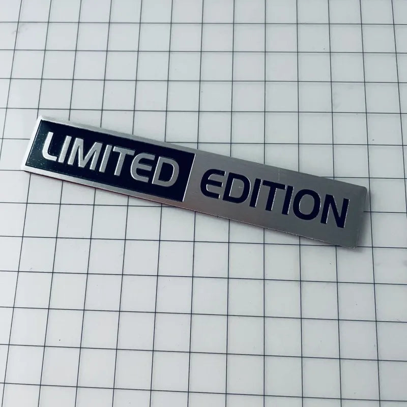 3D Metal LIMITED EDITION Emblem Sticker Aluminium Logo Car Fender Badge Trunk Decal Special EDITION Stikcer Accessories
