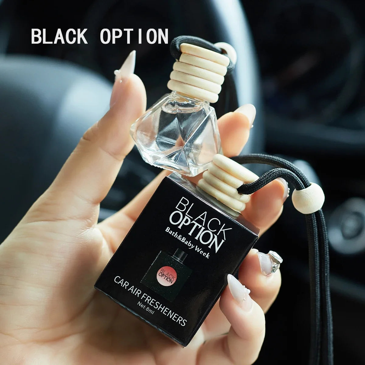A car fragrance for automotive interior accessories, a long-lasting car air freshener that maintains a charming and fresh scent.