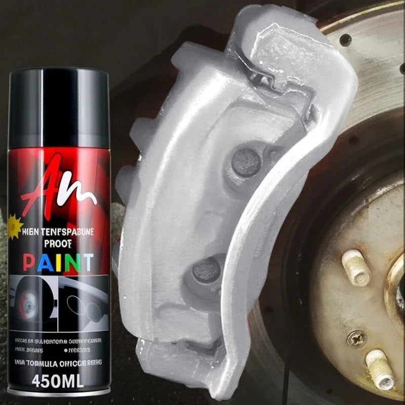 High Temp Resistance DIY Brake Caliper Paint 2K Aerosol Spray Can Glossy Glamour Finish Black Yellow Blue Red Green Silver gold