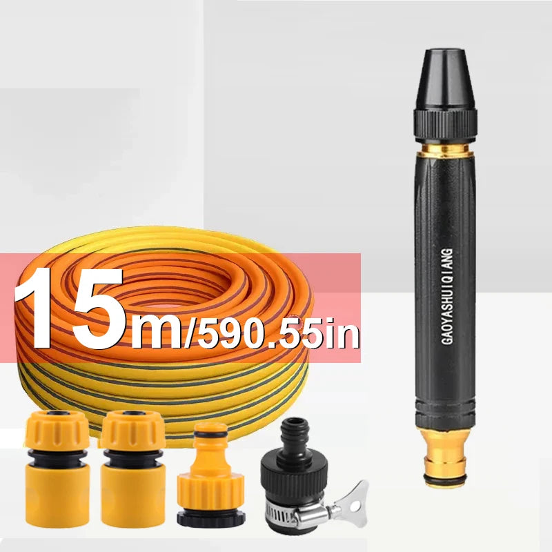 High-Pressure Water Gun Household Car Wash Water Black Car Wash Nozzle Diamond Water Watering Pipe Car Wash Gun