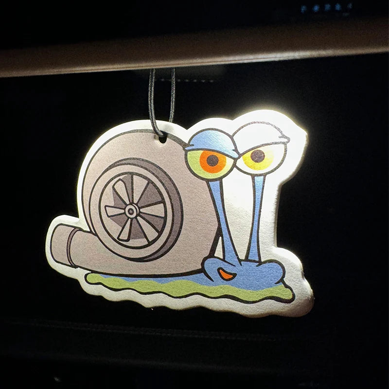 Turbo Snail Hilton (Hotel Scent) Car Air Freshener |   Rearview Mirror Hanger & Dual-Purpose Air Vent Clip |