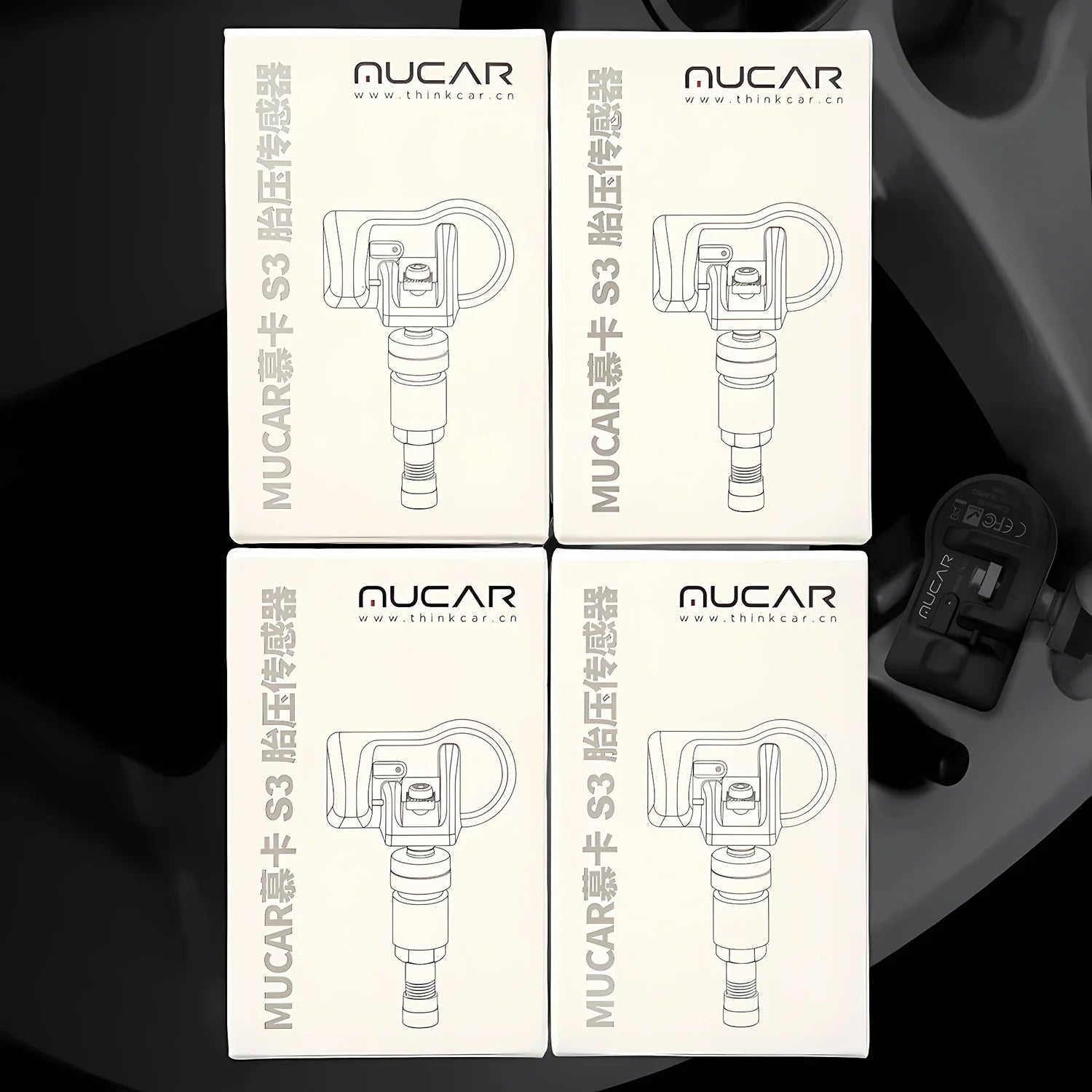 THINKCAR THINKTPMS S3 Car TPMS Tire Pressure Sensor 315MHz 433MHz Program Work with Thinkcar and Mucar tpms tool