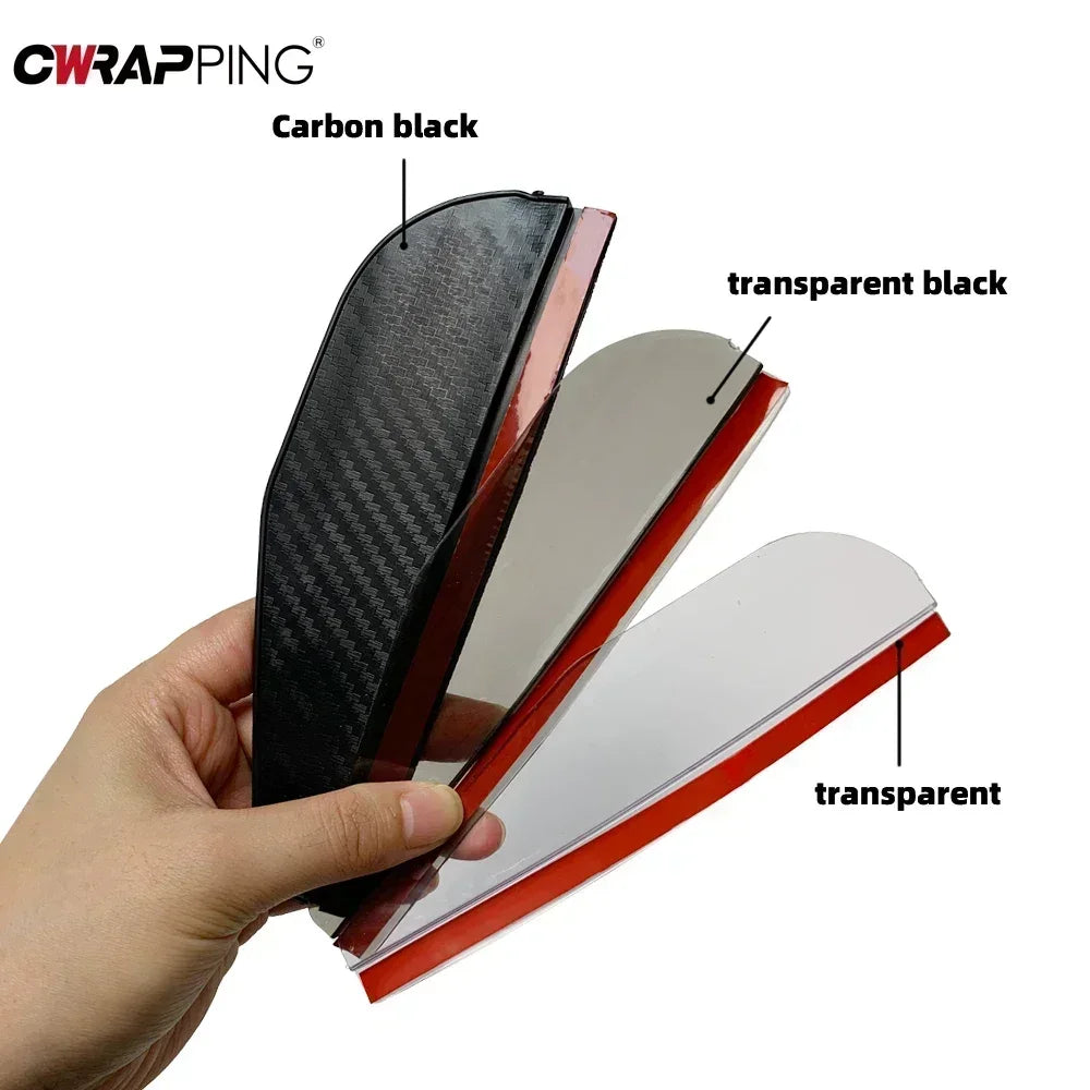 2/4PCS Car Rearview Mirror Rain Eyebrow Carbon Fiber Sun Shade Cover Rain Mirror Protector Clear Vision Tool for Car Accessories