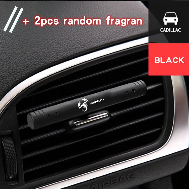 Metal Car Perfume Car Aromatherapy Stick For abarth 695 595 500 500c 500s competizione 124 Spider PUNTO stickers car decor