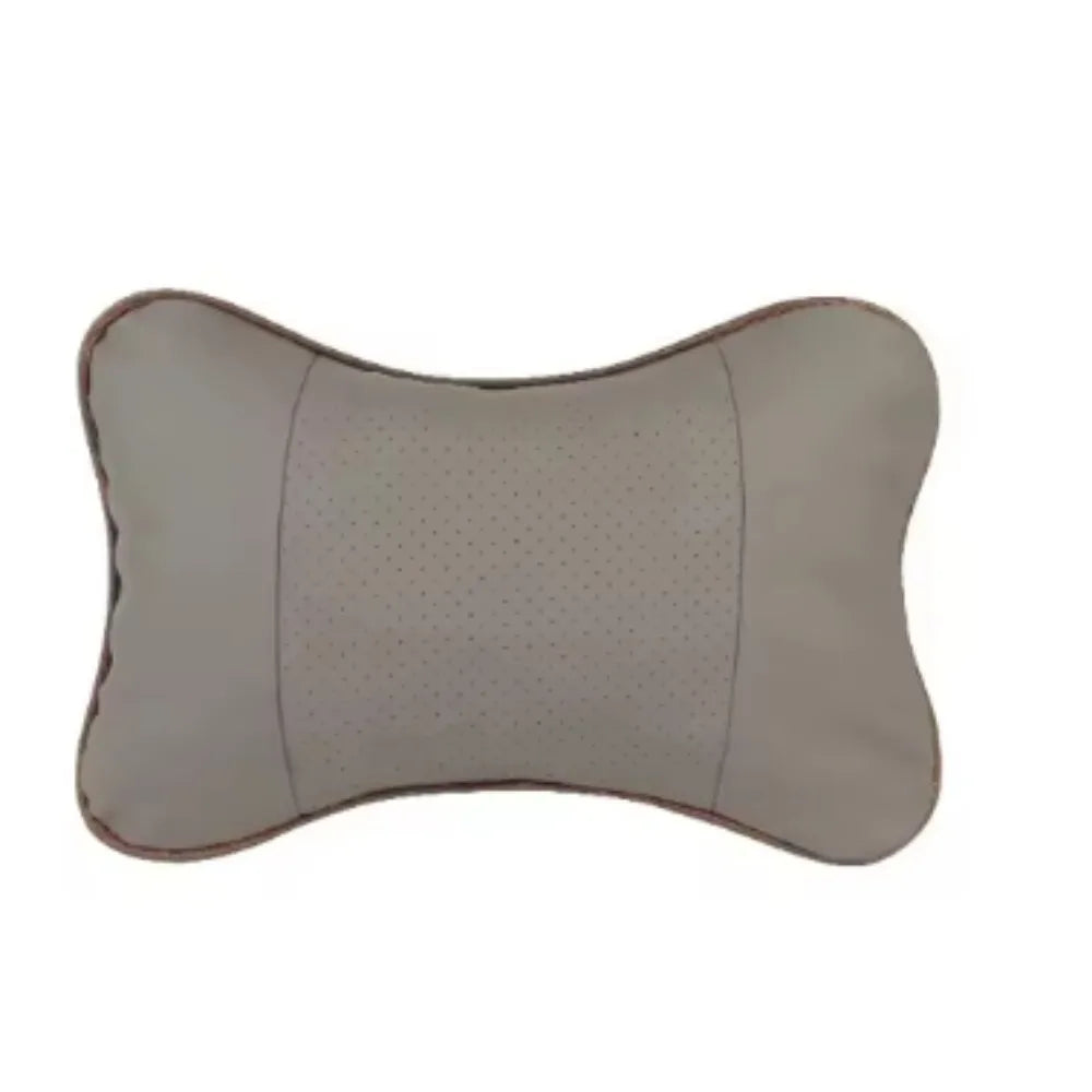 1PCS Car Neck Pillows Both Side Pu Leather Pack Headrest Fit for Most Cars Filled Fiber Universal Car Pillow