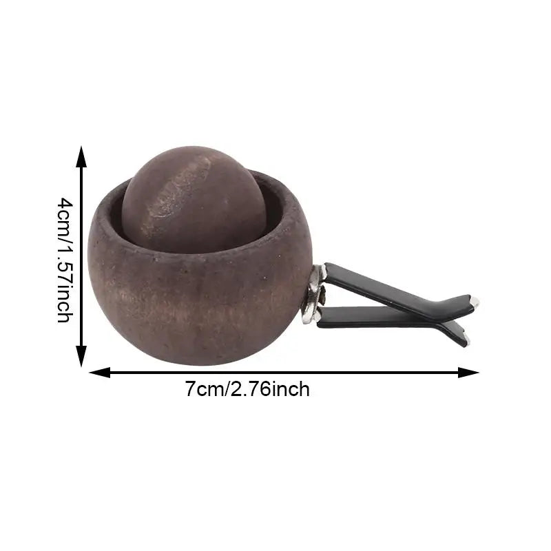 Car Wooden Essential Oil Diffusers-Spherical Design Bedroom Decor Diffuser Car Home Room Fragrance Natural Fragrance Dispersion