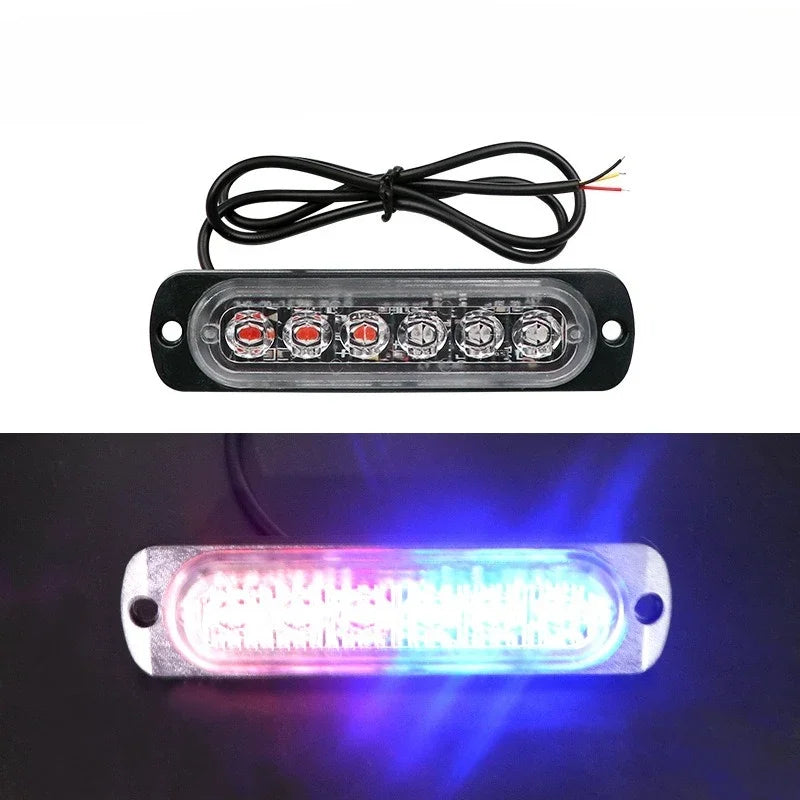 1/2PCS Strobe Light 12V/24V 6LED Truck Trailer Lights Stroboscopes LED Car Light Emergency Warning Hazard Flash Light